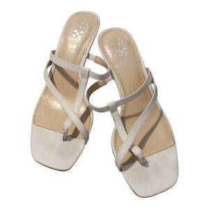 White Strappy Sandals‎
